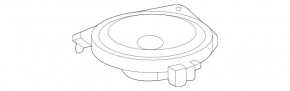 Mercedes A-class V177 19-22 front panel central speaker
