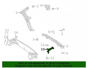 Lower left rear bumper bracket for Mercedes H247 GLA 20-26