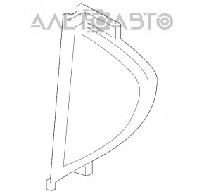 Front panel trim side left Mercedes GLC 16-22 beige