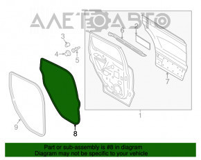 Ford Escape MK3 13-19 rear left door seal