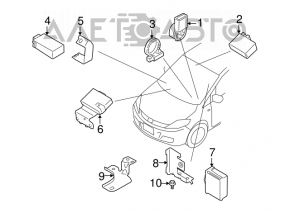 Keyless entry set Mazda CX-7 06-12
