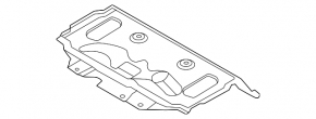 Heat shield muffler rear Ford Escape MK4 20-24
