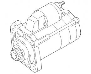 Starter for Audi A6 19-25 2.9, 3.0