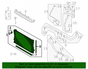 Mitsubishi Outlander 22-25 2.5" Water Cooling Radiator