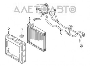 Radiator cooling water BMW 5 G30 17-23 2.0T, 530e hybrid additional