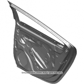 Door assembly rear right Chevrolet Volt 11-15 black
