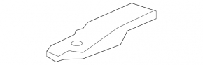 Radiator bracket lower right Chevrolet Impala 14-19 2.5 aluminum