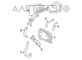 Gearbox cooler for Kia Sorento 10-15 2.4, 3.3