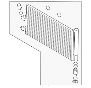 Volvo XC40 19-22 air conditioning condenser radiator