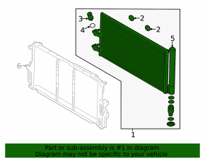 Volvo XC40 19-22 air conditioning condenser radiator