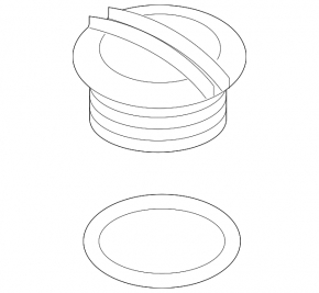 Coolant expansion tank cap VW Tiguan 18 - type 2