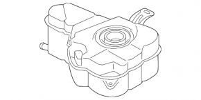Coolant expansion tank for Audi A8 13-18