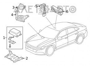 Lower front panel speaker for the Audi E-Tron 19-21