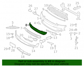 Front Bumper Lower Grille Cover Mini Cooper S Clubman R55 11-14 Rest