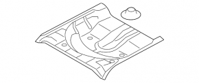 Trunk trough Subaru XV Crosstrek 13-17