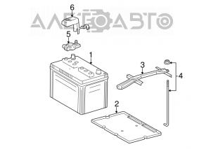 Battery mount Toyota Avalon 05-12 upper part