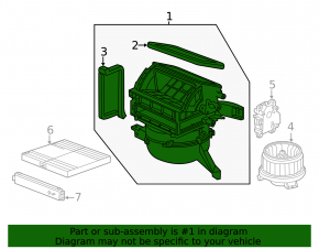 Honda CRZ 11-12 heater assembly