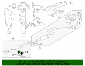 Front Left Muffler Mount Chevrolet Malibu 16-23