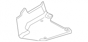 Rear bumper guard right Audi A4 B8 08-16
