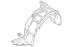 Front right fender liner Audi A3 8V 16-18 e-tron