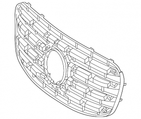 Radiator grill bare Mercedes X167 GLS 24-26 AMG pkg
