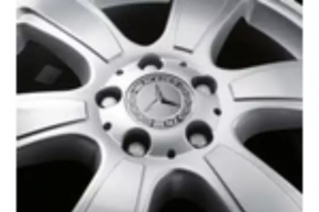 Center cap for Mercedes GLA 14-20 disk blue 75/70mm