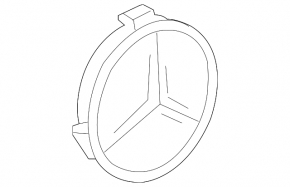 Center cap for Mercedes GLA 14-20 disk blue 75/70mm