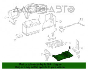 Mercedes CLA 14-19 battery platform latch broken