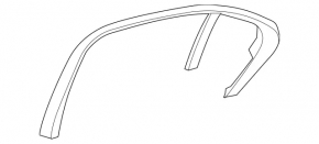 Door frame inner rear right Mercedes GLC 16-22
