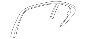 Door frame inner rear right Mercedes GLC 16-22