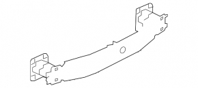 Rear bumper reinforcement Mazda 6 13-21 usa