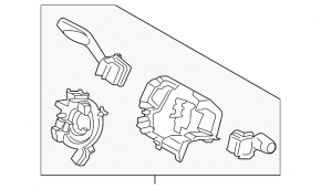 Ford Fusion mk5 17-20 steering column switch assembly