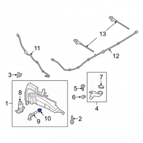 Ford Mustang Mach-E 21-26 Windshield Washer Fluid Level Sensor Seal