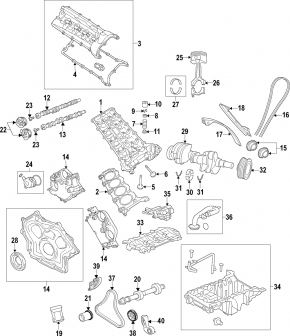 Land Rover Range Rover Sport 13-18 3.0, 5.0 engine oil pump