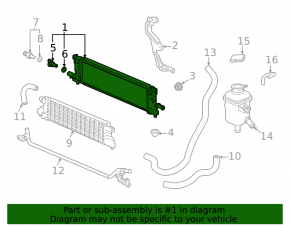 Honda CRV 20-22 hybrid inverter radiator