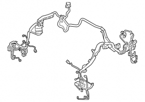 Wiring underhood with fuse box Infiniti Q50 14-17