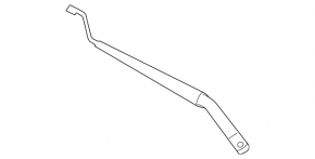 Left windshield wiper arm for Nissan Rogue 14-20