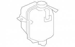Expansion tank cooling Chevrolet Bolt 17- without cap