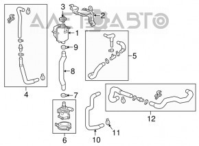 Expansion tank cooling Chevrolet Bolt 17- without cap