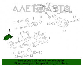 Trailing arm bracket rear right Toyota Highlander 20-