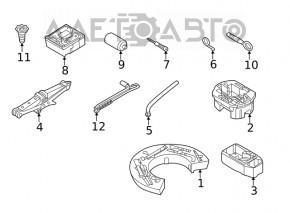 Foam plastic for VW Jetta 19-24 tool type 2, broken