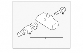Wheel pressure sensor VW Tiguan 18-24