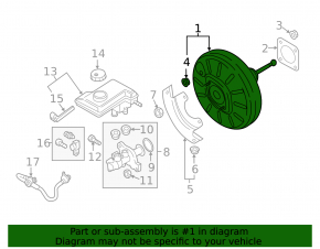 Audi A3 8V 15-20V Vacuum Booster