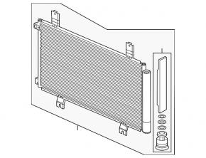Honda CRV 23-26 HEV air conditioner condenser
