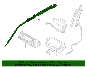 Right side curtain airbag for the Kia EV6 22-24