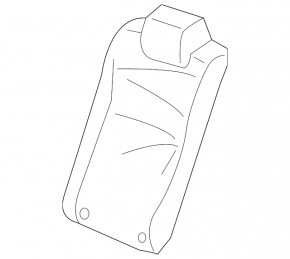 Rear seat back trim, 2nd row, right, Honda Civic XI FE/FL 22-24, 4d, gray leather