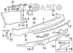 Cadillac CTS 14-19 rear right reflector