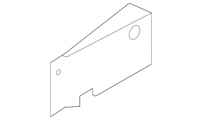 Right rear bumper reinforcement fang for Nissan Pathfinder 13-20