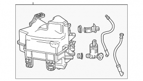 Chevrolet Equinox EV 24-26 washer reservoir without motor and sensor