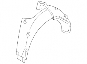 Rear left fender liner for Kia Optima 14-15
